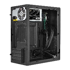 Компьютерный корпус Minitower ExeGate BAA-303MU-AAA400 (mATX, БП AAA400 с вент. 8см, 2*USB+1*USB 3.0, HD Audio, черный)