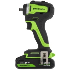 Гайковерт ударный аккумуляторный GreenWorks GD24IW200, 24v, 200 Нм, без АКБ и ЗУ (3803607)
