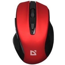 Мышь беспроводная Defender Prime MB-053 красный, 1600 dpi, радиоканал, USB, кнопки - 6