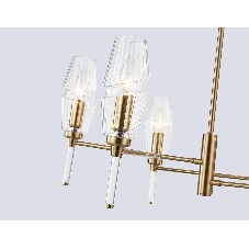Люстра Ambrella light LH55201/6 BS/CL латунь/прозрачный E14*6 max 40W D660*520