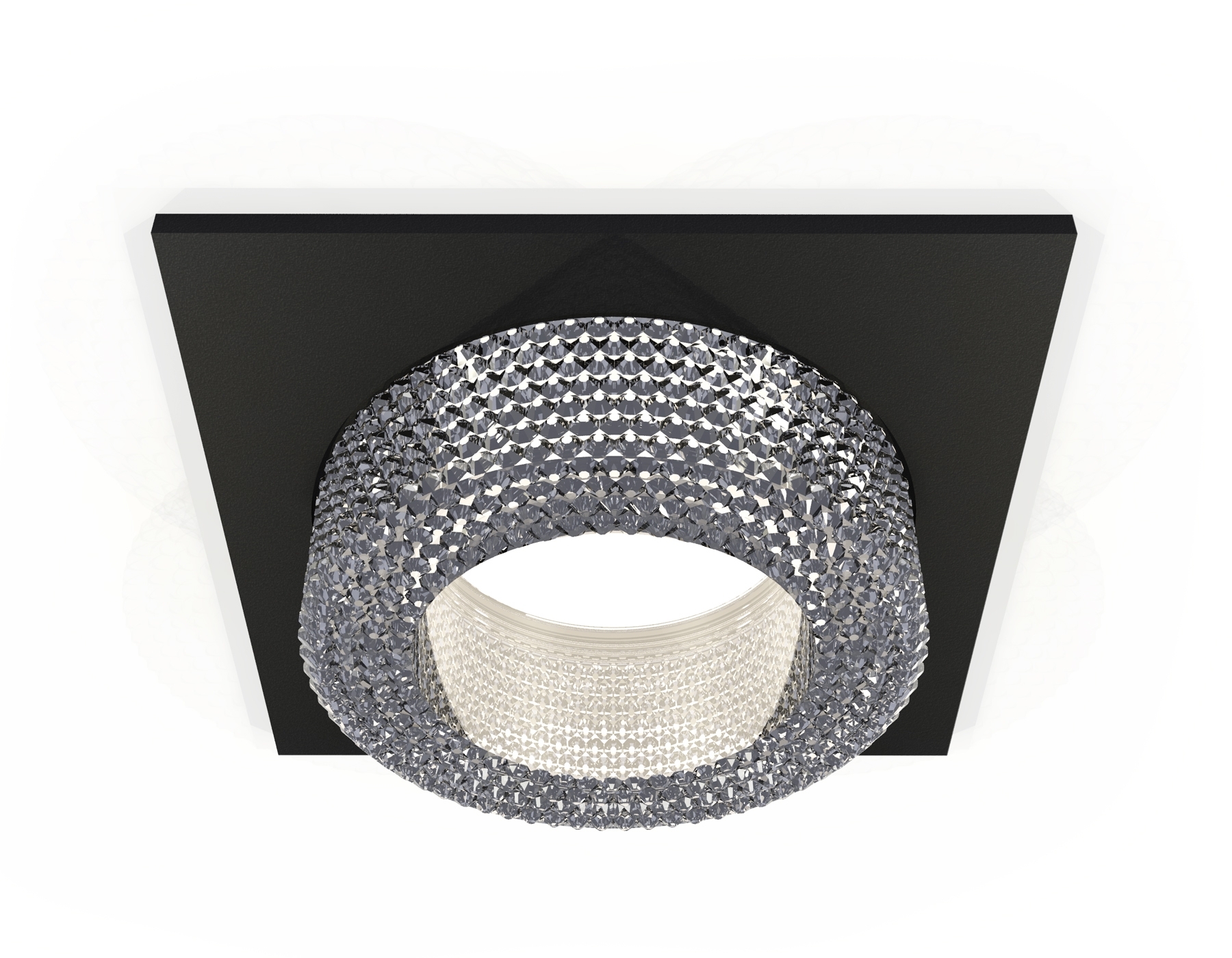 Комплект встраиваемого светильника Ambrella light XC7632020 SBK/CL черный песок/прозрачный MR16 GU5.3 (C7632, N7191)