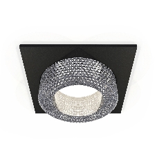 Комплект встраиваемого светильника Ambrella light XC7632020 SBK/CL черный песок/прозрачный MR16 GU5.3 (C7632, N7191)