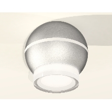 Светильник Ambrella Light XS1103031 SSL/FR/CL серебро песок/белый матовый/прозрачный MR16 GU5.3 LED 3W 4200K (C1103, N7160)