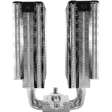Кулер для процессора Thermalright Royal Pretor 130 (4-pin PWM, 158мм, Ni/Cu, 6x6мм, 1x120+1x130мм, 80.45CFM/81.88CFM, 29.4dBA/28.3dBA, 2150PM/1750RPM, S: 1200, 1700, 1851, 2011, 2066, 115X, AM4, AM5, silver, black)