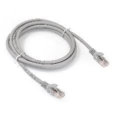 Патч-корд ExeGate EX286383RUS UTP-RJ45-RJ45-5e-2M-LSZH-GY, UTP, cat.5e, LSZH, 2м, серый