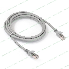 Патч-корд ExeGate EX286383RUS UTP-RJ45-RJ45-5e-2M-LSZH-GY, UTP, cat.5e, LSZH, 2м, серый