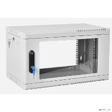 Шкаф коммутационный ЦМО (ШРН-6.500) напольный 6U 600x500 мм пер. дв. стекл 200 кг серый 470 мм 180 град.