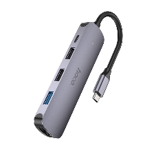 USB-концентратор Hoco HB27, USB Type-C, HDMI/PD/USB 3.0/USB 2.0, USB Type-C