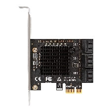Контроллер ExeGate EXE-516v2 (PCI-E x1 v2.0, SATA3 6Gb/s, 6 int, ASMedia Chipset ASM1166)
