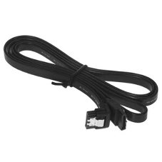 Кабель интерфейсный SATA Cablexpert CC-SATAM-DATA90-BL-100CM, Sata3 7pin/7pin, мет.защелка, угловой разъем, 100 см, черный, пакет