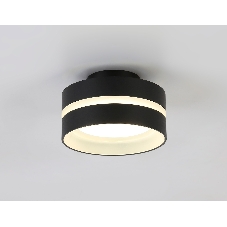 Светильник Ambrella light TN5421 SBK/FR черный песок/белый матовый GX53 IP20 D95*60