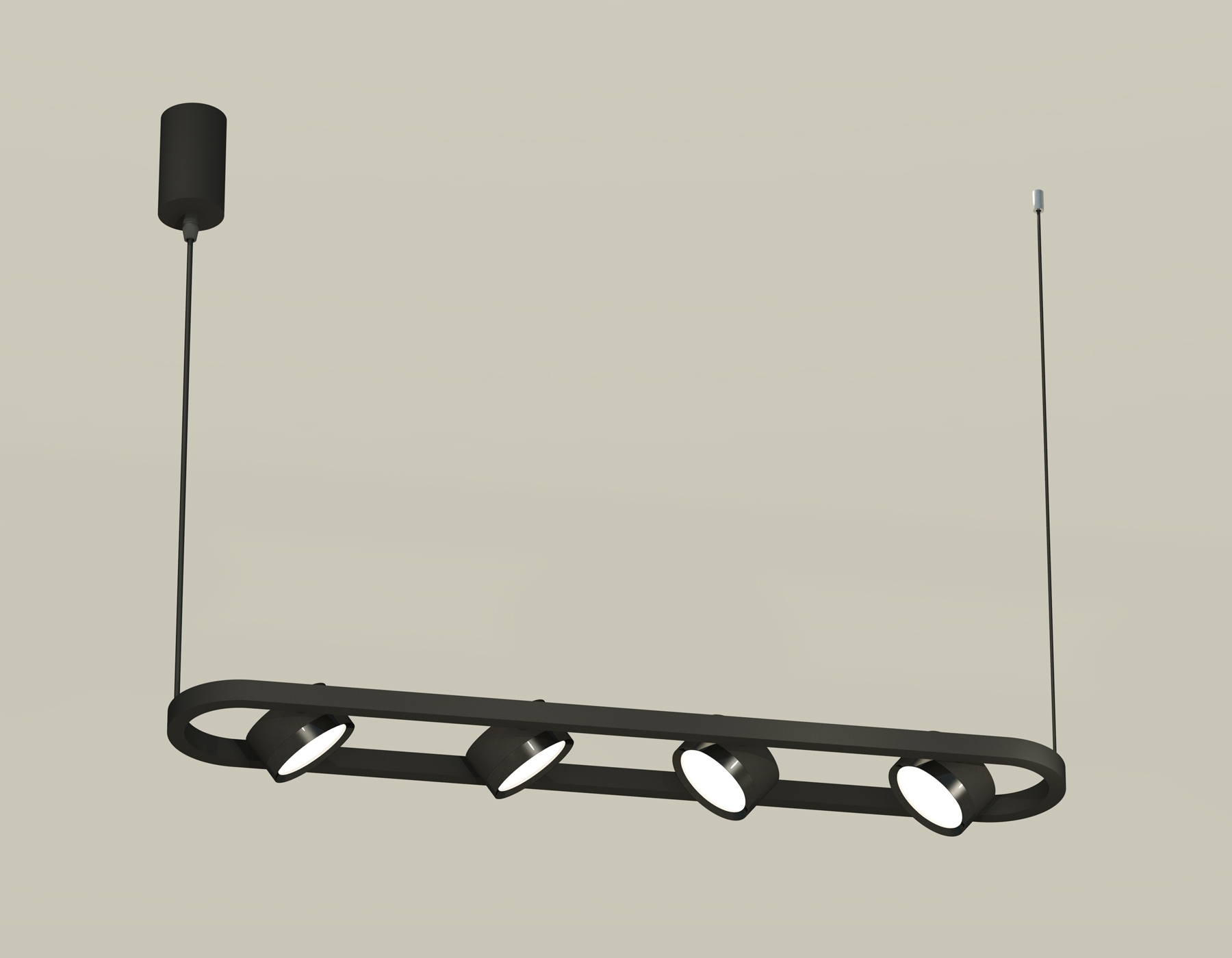 Светильник Ambrella light XB9164100/4 SBK/PBK черный песок/черный полированный GX53 (C9164, N8113)