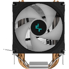 Кулер для процессора DEEPCOOL AG300 LED, 92 мм, алюминий/медь, 3050 об/мин, 30.5 дБ, 4 pin, 150 Вт, 129 мм