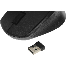 Мышь беспроводная Logitech M330 SILENT PLUS черный, 1000 dpi, радиоканал, USB, кнопки - 3