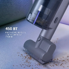 Пылесос вертикальный Polaris PVCS-4010 серый, питание от аккумулятора, 150 Вт, уборка суxая/влажная, пылесборник 0.45 л