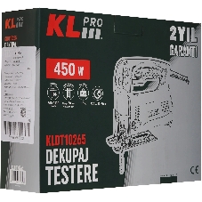 Лобзик электрический профессиональный KLPRO KLDT10265 (сеть, 450Вт, 500-3100ход/мин)