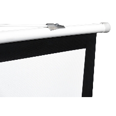 Экран Sakura 180x180 см TriScreen 1:1 напольный рулонный белый100' Matt White (MW), серый корпус