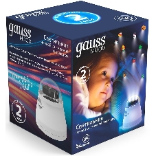 Ночник Gauss DIY0011 пластик белый