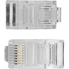 Коннектор Buro RJ45 прозрачный (упак.: 50 шт)