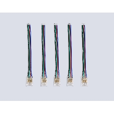 GS7411 Соединитель гибкий односторонний COB RGB 12/24V для лент 10mm (4 конт.) (5шт)