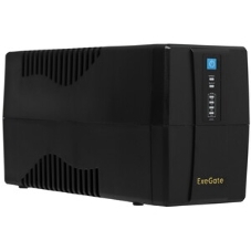 Источник бесперебойного питания ExeGate Power Back BNB-1000.LED.AVR.2SH 1000VA/550W, LED, AVR, 2*Schuko, Black