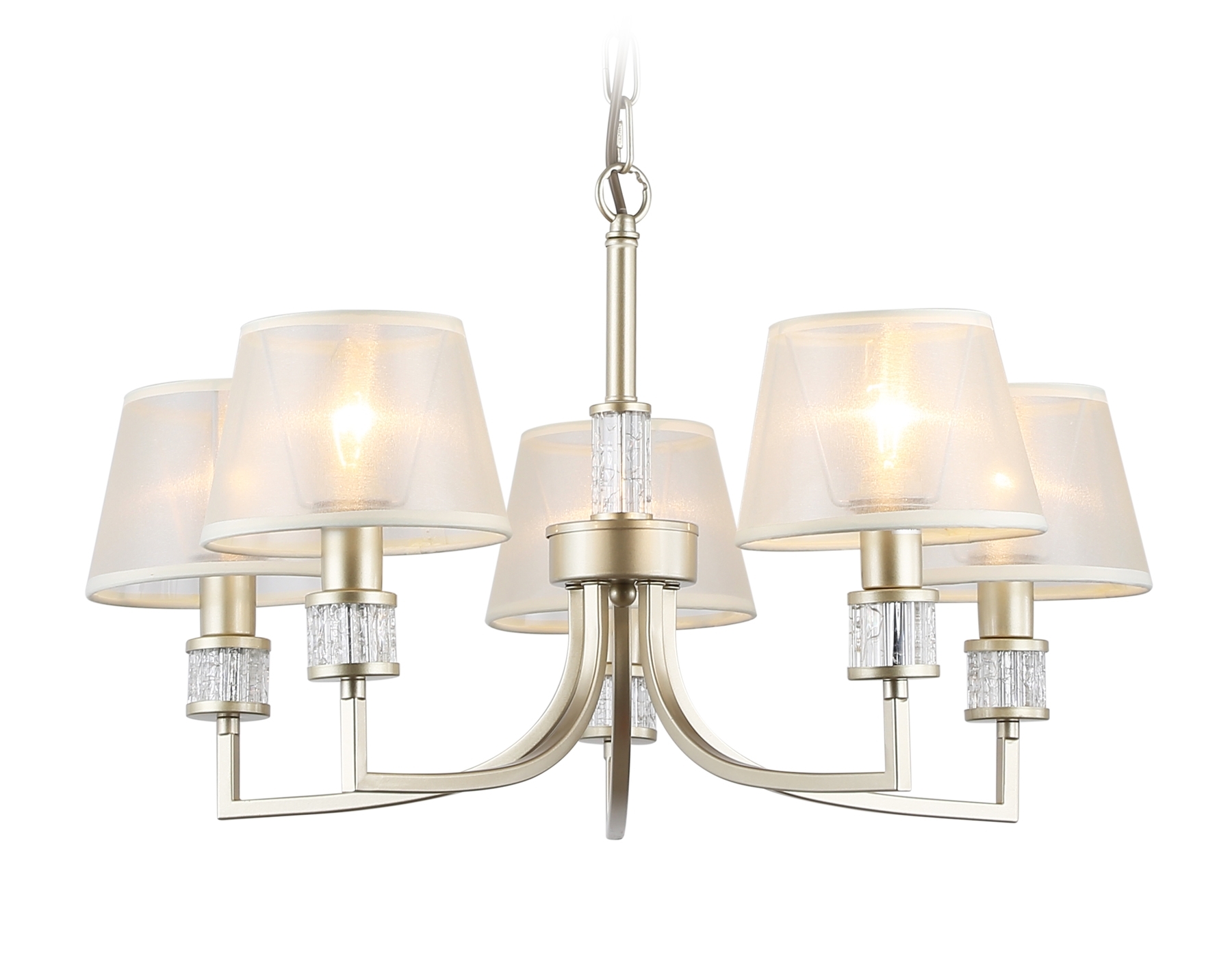 Люстра Ambrella light LH71214/5 CGD золото E14/5 max 40W D620*740