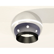 Светильник Ambrella Light XS1104001 PSL/PBK серебро полированное/черный полированный MR16 GU5.3 LED 3W 4200K (C1104, N7031)