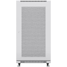 Шкаф серверный напольный Cabeus, IP20, 18U, 988х600х600 мм (ВхШхГ), дверь: перфорация, разборный, цвет: серый