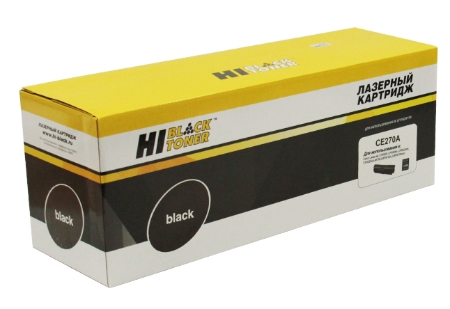 Картридж лазерный HP CLJ CP5520/5525/Enterprise M750 (Hi-Black) CE270A, BK, 13,5K