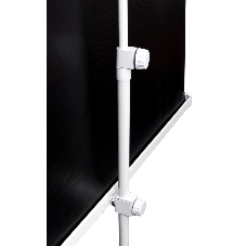 Экран Sakura 180x180 см TriScreen 1:1 напольный рулонный белый100' Matt White (MW), серый корпус