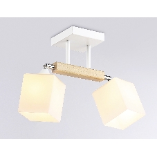 Светильник Ambrella light TR9511/2 WH/CH/FR белый/хром/белый матовый E27*2 max 40W 517*100*246