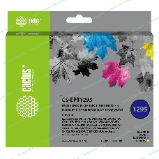 Картридж струйный Cactus CS-EPT1295 черный/голубой/желтый/пурпурный (45 мл) для Epson Stylus Office B42/BX305/BX305F/BX320/BX525/BX625/SX420/SX425/SX525/SX620