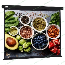 Экран Cactus 187x332см Wallscreen CS-PSW-187X332-BK 16:9 настенно-потолочный рулонный черный