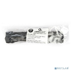 Хомуты-липучки на основе ленты Velcro VT-145x11BK 145 x 11 мм, черные (12 шт.)