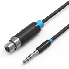 Кабель Vention аудио Jack 6.5 M/XLR F - 3м