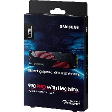 Накопитель SSD Samsung 990 PRO, 1000Gb, PCIe 4.0 x4, M.2 2280, NVMe, R/W 7450/6900, с радиатором
