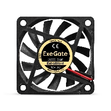 Вентилятор 12В DC ExeGate ExtraSilent ES06010S2P (60x60x10 мм, Sleeve bearing (подшипник скольжения), 2pin, 2000RPM, 16dBA)