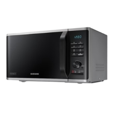 Микроволновая печь Samsung MG23K3515AS/BW серебристый/черный, 23 л, 800 Вт, переключатели - кнопки, поворотный механизм