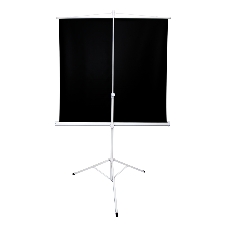 Экран Sakura 180x180 см TriScreen 1:1 напольный рулонный белый100' Matt White (MW), серый корпус