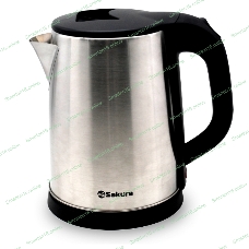 Чайник электрический Sakura SA-2149 2 л, нерж+черн д
