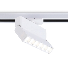 Трековый однофазный светодиодный светильник Ambrella light GL6812 WH белый LED 6W 4200K 24° 115*22*87