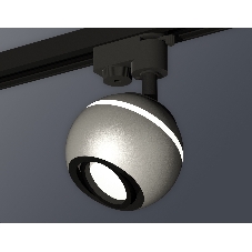 Светильник Ambrella light XT1103001 SSL/PBK серебро песок/черный полированный MR16 GU5.3 LED 3W 4200K (A2521, C1103, N7002)
