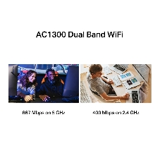 Mercusys MA30H AC1300 Двухдиапазонный Wi-Fi USB-адаптер высокого усиления