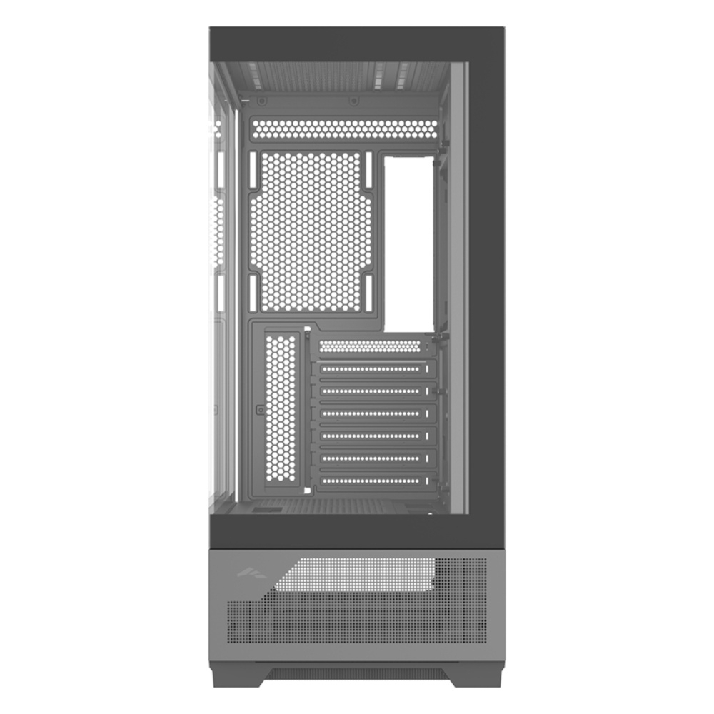 Корпус ПК без блока питания Case SAMA V43E Black, Midi-Tower, TG, no fans, 2xUSB 3.0 + 1xUSB 3.2 Type-C, ATX, mATX, mITX Black