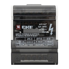 Шина нулевая в корпусе 4х7 EKF sn0-4x7
