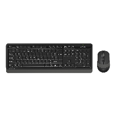 Комплект клавиатура+мышь A4Tech FStyler FG1010S беспроводной, USB, 2000 DPI, чёрный/серый