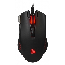 Мышь проводная A4Tech Bloody V9M черный, 4000 dpi, USB, кнопки - 9