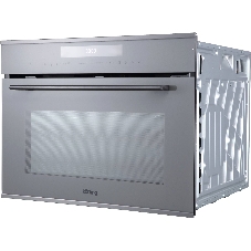 Встраиваемый духовой шкаф с функцией СВЧ OKB 3250 GBXGr MW серое стекло + черная нержавеющая сталь