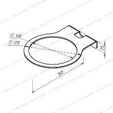 Кронштейн для колонок Rexant настенный, белый