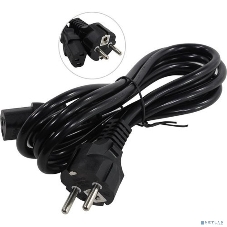 Кабель питания ExeGate Power PC-1,8P (Евровилка Schuko->С13) VDE-250V-3*1.0-CU, 10A, черный, 1.8м